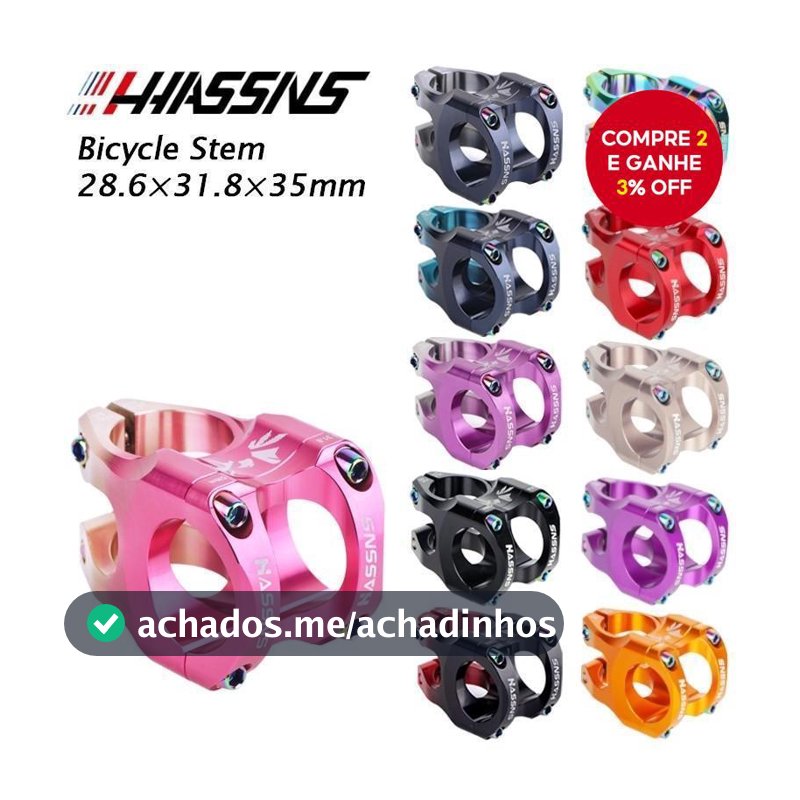 Haste MTB HASSNS 35mm-Riser De Guiador Em Liga De Alumínio De 31.8 Mm Para Bicicletas De Montanha/Estradas