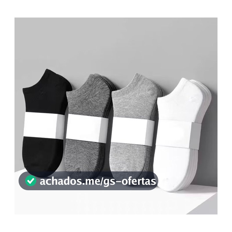 Kit Até 24 Pares De Meias Soquete unissex Menor Preço