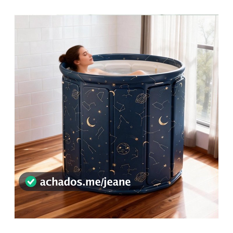 Banheira SPA dobrável portátil para adultos 70cm 254L quente e frio Design aprimorado de dupla utilização drenagem rápid