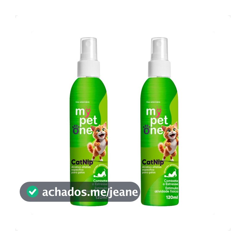 Kit 2 Catnip Liquido Spray Erva-Do-Gato - Mypetone 120 Ml