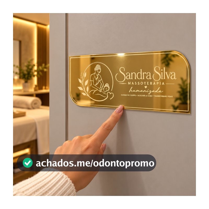 Placa de Porta Personalizada Em Acrilico