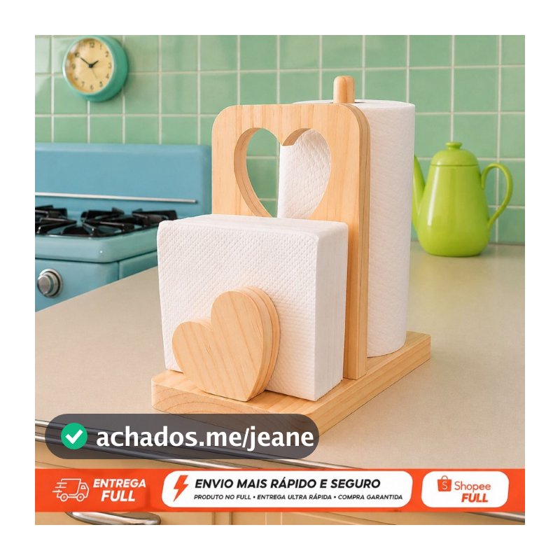 Porta guardanapos e porta Papel toalha multiuso decorativo cozinha gourmet decoracao natal