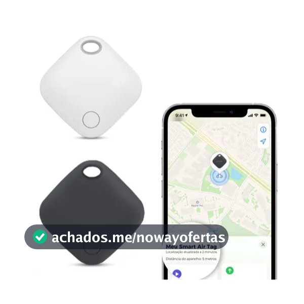 Tag Smart GPS  Rastreador Bluetooth - Localizador smart para Iphone - Dispositivo  Rastreamento De Objetos - Anti-Perda