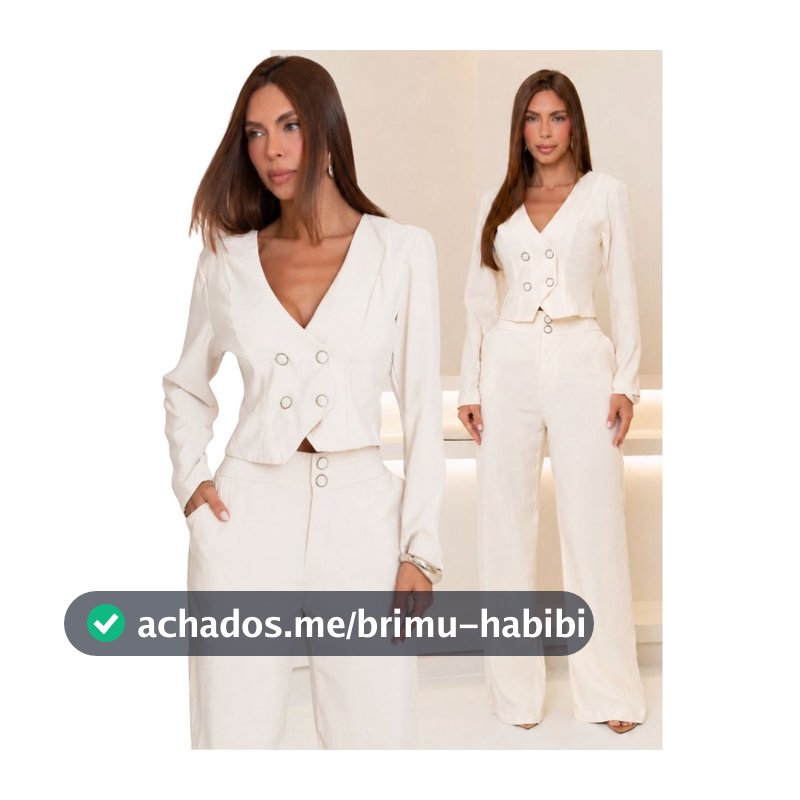 Conjunto Feminino Colete Calça Pantalona Alfaiataria Marant Elegante Casual