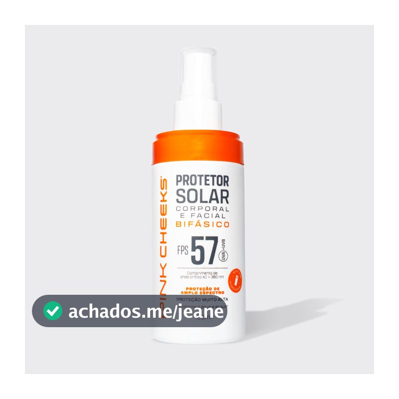 Protetor Solar Corporal Facial Bifásico FPS 57 FPUVA 30 100ml