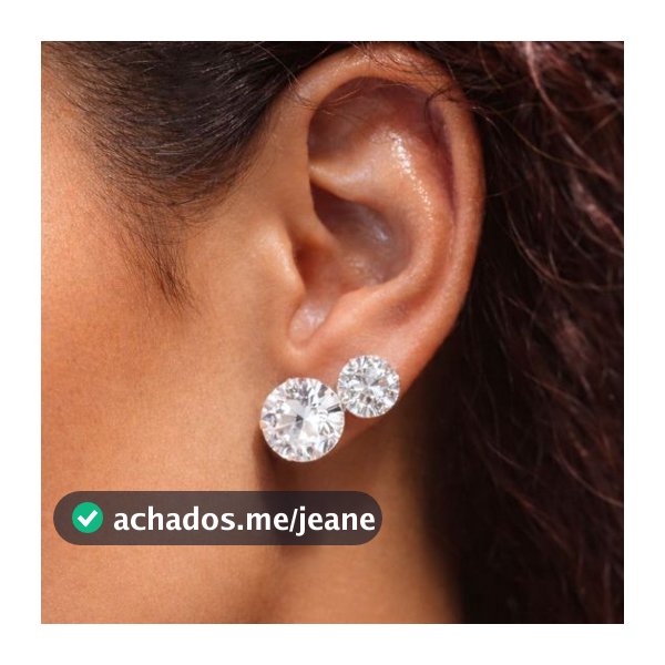 Brinco Ponto de Luz Prata 925 10mm + 8mm Feminino Masculino Antialérgico Moissanite Direto de Fábrica 4 Brincos