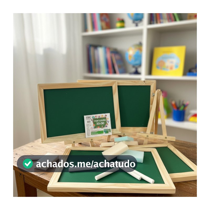 Kit 10 Mini Lousa 20x30cm + 10 Cavaletes Brindes Lembranças Brindes Presente Natal