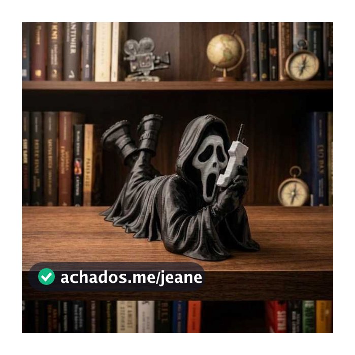 Ghostface Todo Mundo em Pânico Estátua Decorativa 10cm Impressão 3D Exclusiva Presente Coleção Geek