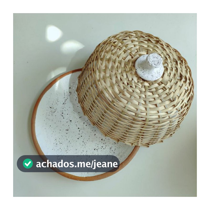 BOLEIRA DE PALHA e CERÂMICA ARTESANAL