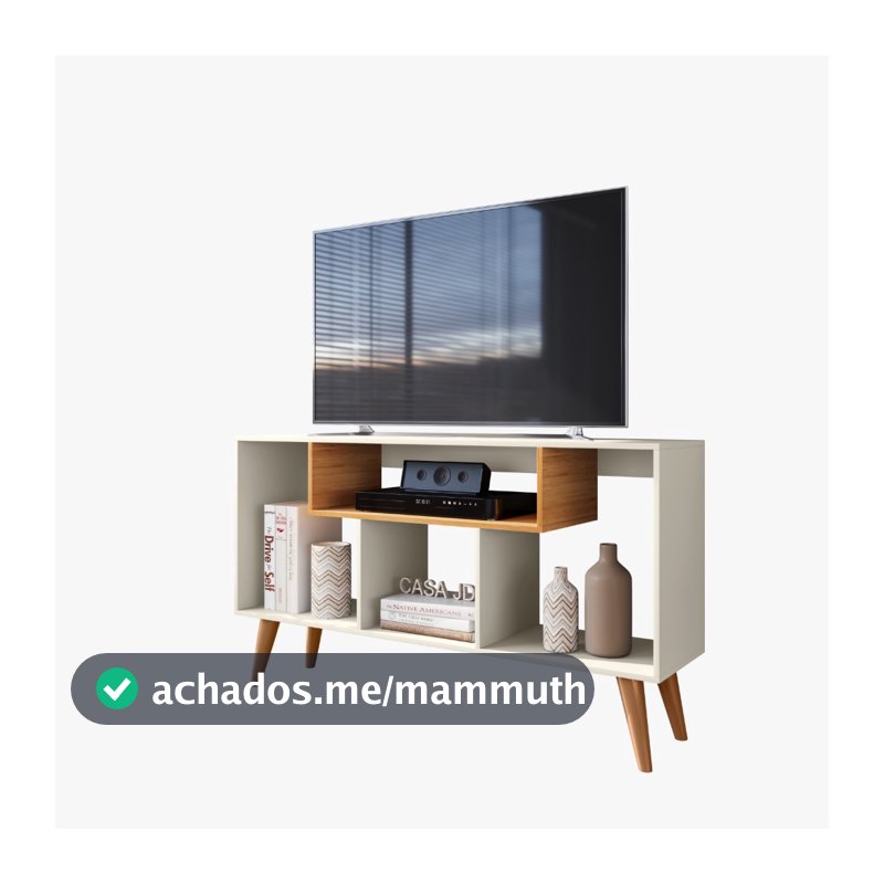 Rack para Sala/ Quarto TV Até 43 Pol. Retro Moderno Zaahraah - Várias Cores