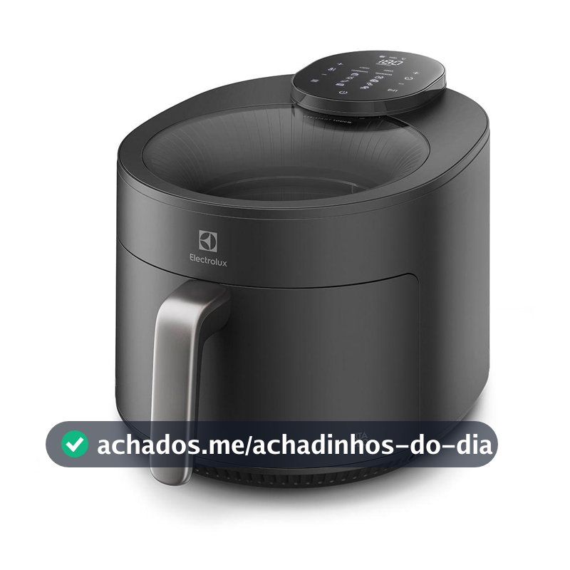 Air Fryer Electrolux por Rita Lobo 5,1L Cinza Expert c/Visor 1500W (EAF170)