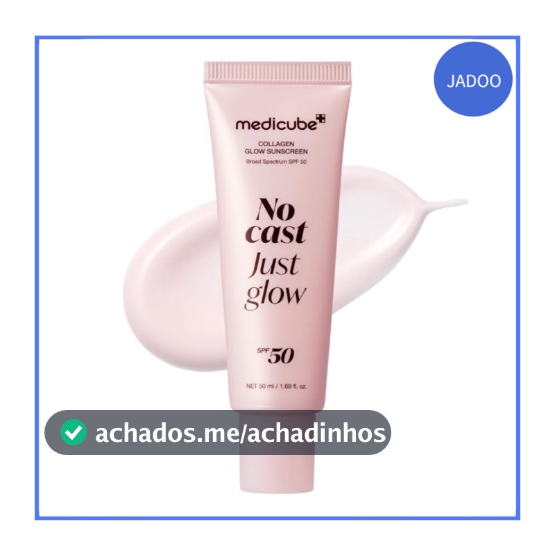 Medicube No Cast Just Glow Collagen Sunscreen | SPF 50 Broad Spectrum Face Sunscreen 50ML