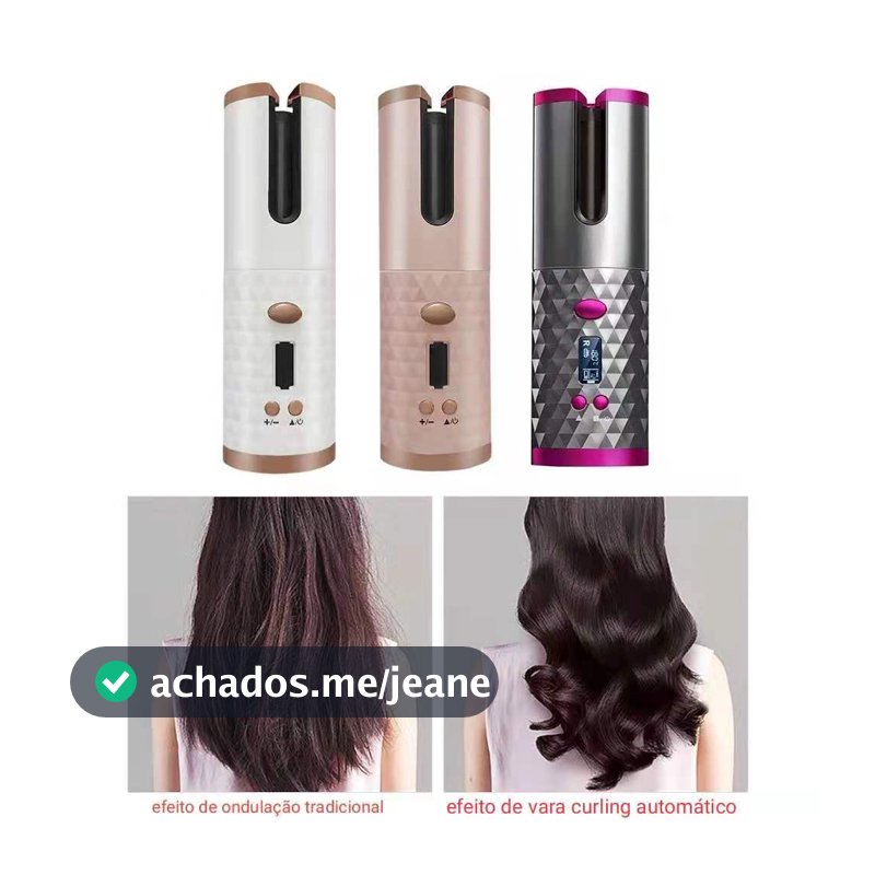 Modelador de Cachos Finalizador Cabelo Automático Sem fio portátil USB profissional