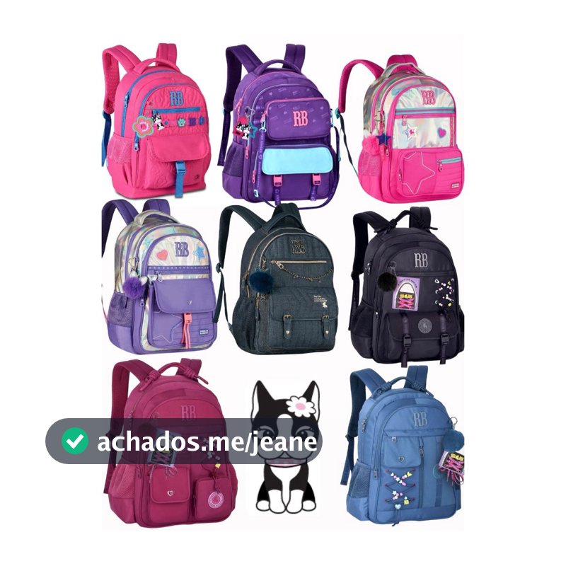 Mochila Rebecca Bonbon Notebook Resistente Escolar Lançamento Nova Coleção CLIO