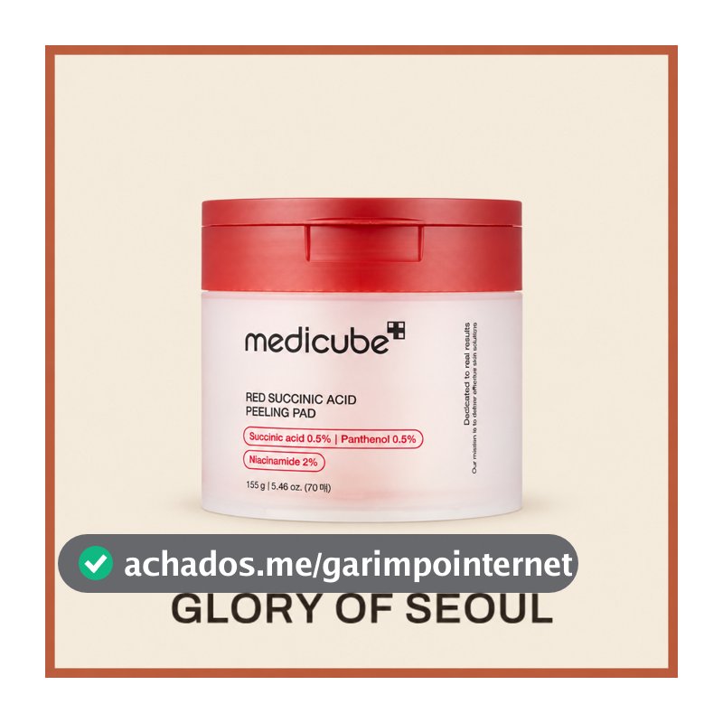 MEDICUBE Red Succinic Acid Peeling Pad, 155g (70 sheets)