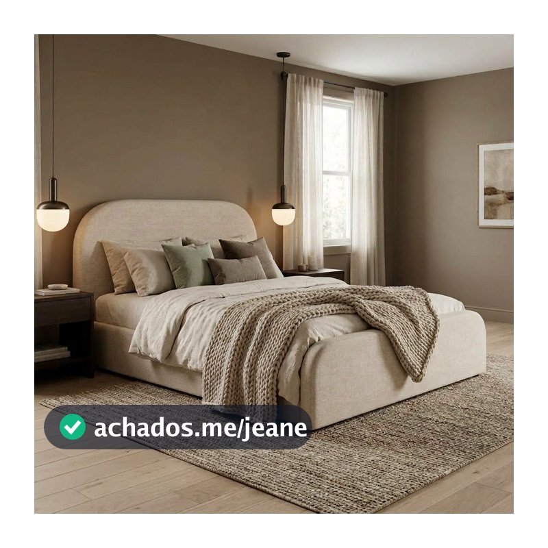 Cama Estofada Valentina para quarto reforçada estilo moderno opcional casal queen e king