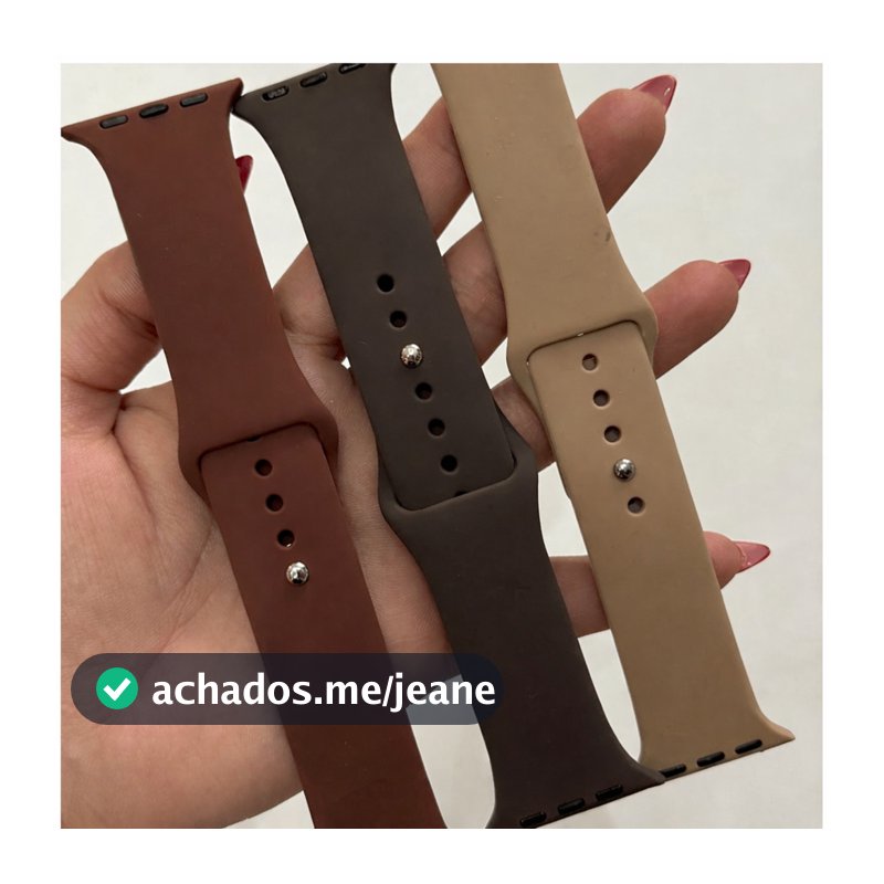 KIT 3 PULSEIRA PARA SMARTWATCH APPLE PRO ULTRA SPORT LISA 42MM 45MM 46MM 47MM 49MM 38MM 40MM 41MM