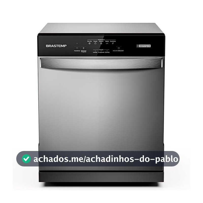 Lava Louças Brastemp 8 Serviços BLF08BS Cinza