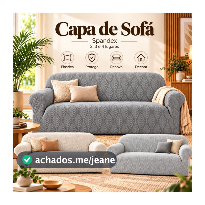 Capa De Sofá Spandex 4,3,2 lugares Estampadas Capa elástica para sofá