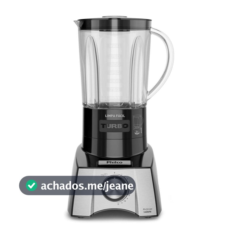 Liquidificador Philco PLQ1430P Limpa Fácil 127V  - Preto