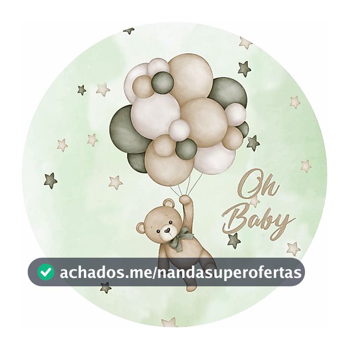 Capa Painel Sublimado Festa Veste Fácil Chá de Bebê C/ Elástico 50cm