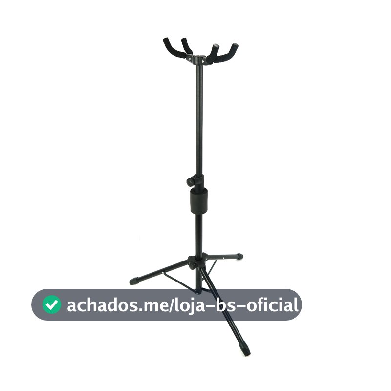 Suporte violão Duplo de chão MXT MX-22C para Violão e Guitarra Regulável em Metal com Espuma de Proteção