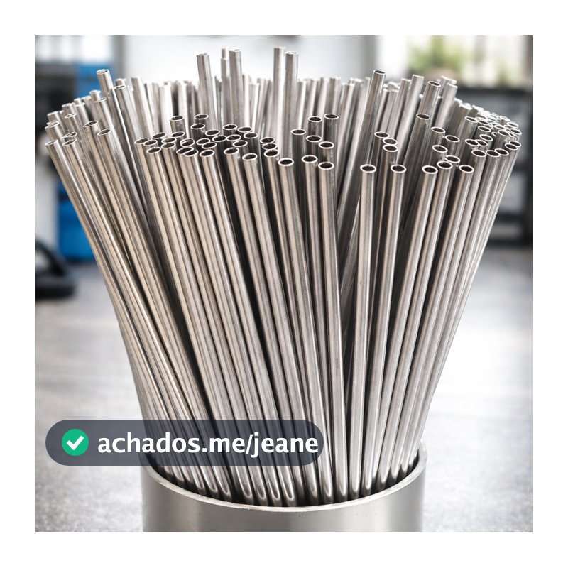 Tubo Inox 3/8 Polido para Churrasqueira | Suporte Grelha Espeto | Várias Medidas | Não Enferruja