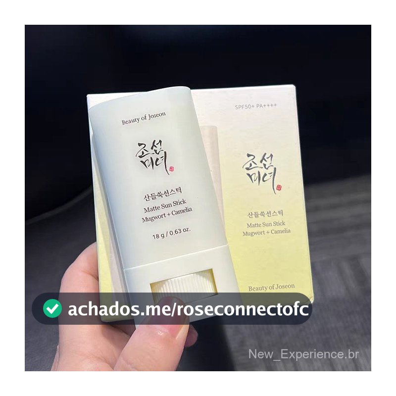 Protetor Solar em Bastão Matte Beauty Of Joseon 50+ Anti-UV Luz Azul, Aplicação Refrescante, Não Oleoso, Hidratante