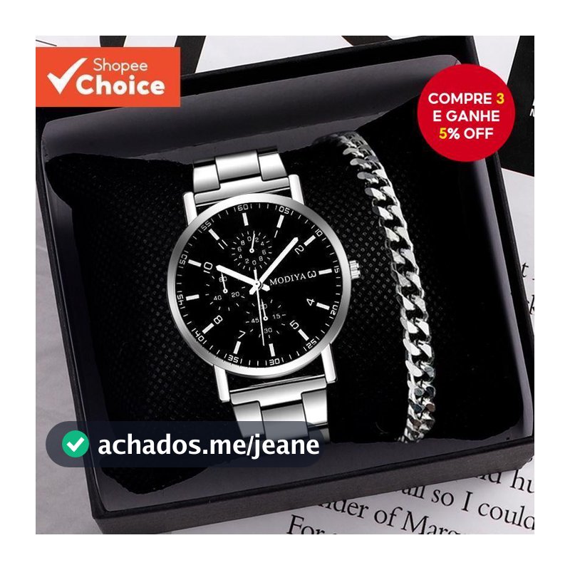 Relógio Formal De Movimento De Quartzo , Pulseira De Liga , Roupa De Escritório , Opções Pretas E Brancas Para Homens (S