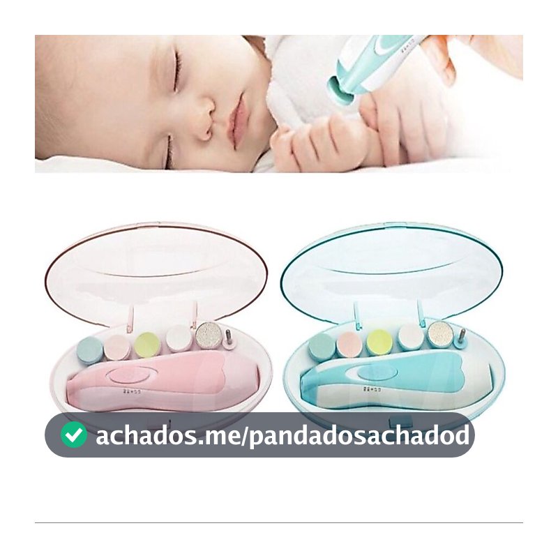 Cortador Aparador De Unha Elétrico Lixa Bebê Infantil