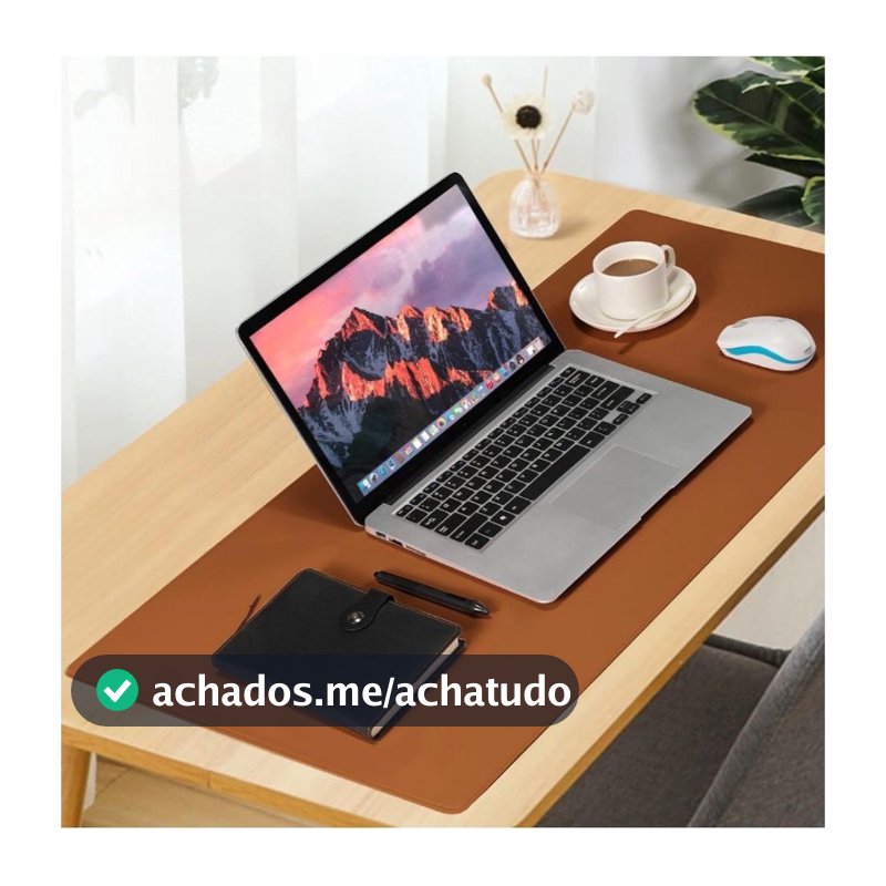 Mouse Pad Grande Couro Ecológico Costurado Básico 90 X 40 ENVIO RAPIDO