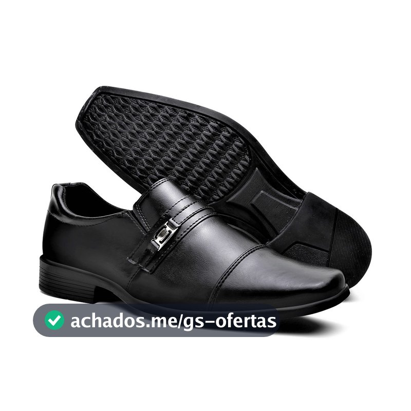Sapato Social Masculino Oxford Com Fivela Confortável Linha Premium