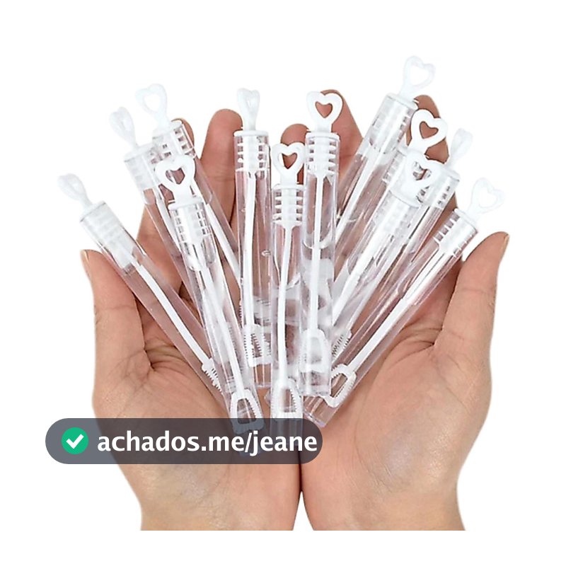 10 bolinha de sabão de Tubet BRANCO / lembrancinha
