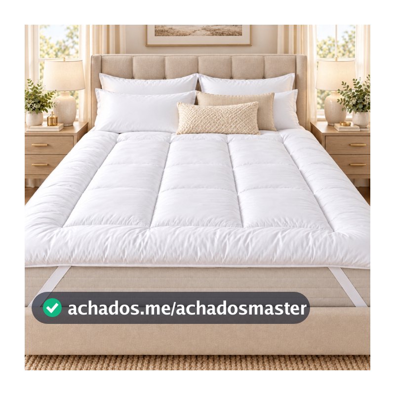 Pillow Top Premium 400 Fios Extra Macio – Sensação de Hotel, Máximo Conforto e Proteção para Colchão Casal e Queen