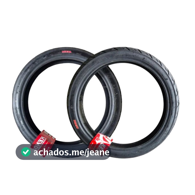 Par Pneu 80/100-18 + 90/90-18 Para HondaCg 125 Titan K677 Thorax Kenda