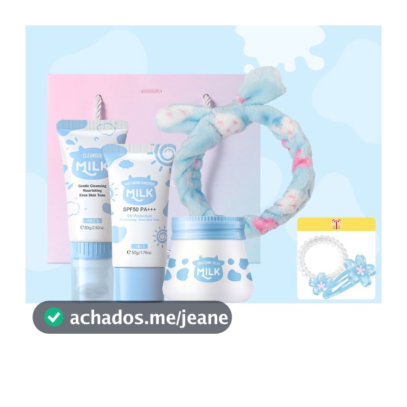 LAIKOU Conjunto De Presentes Para Cuidados Com A Pele Do Leite Branqueamento Profundo E Nutritivo Da Hidratante Mesmo