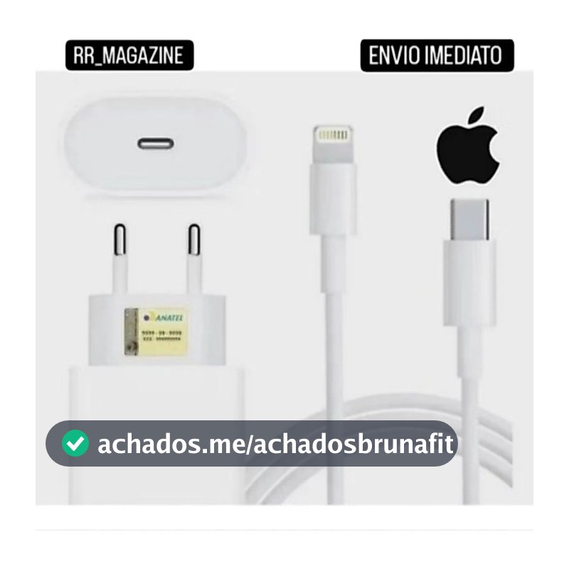 Carregador iPhone Original Completo Turbo 20w iPhone 7 8 11 12 13 14 Promax X Xr Xs
