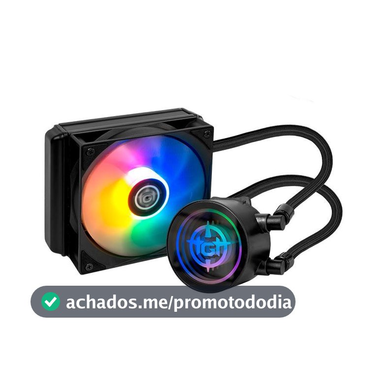Water Cooler TGT Spartel V3, Rainbow, 120mm, Preto, TGT-SPLV120-BK01