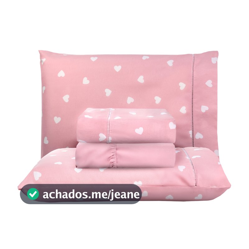 Fronha 70cm x 50cm Avulsa Ponto Palito Percal 180 Fios Estampado Toque Macio