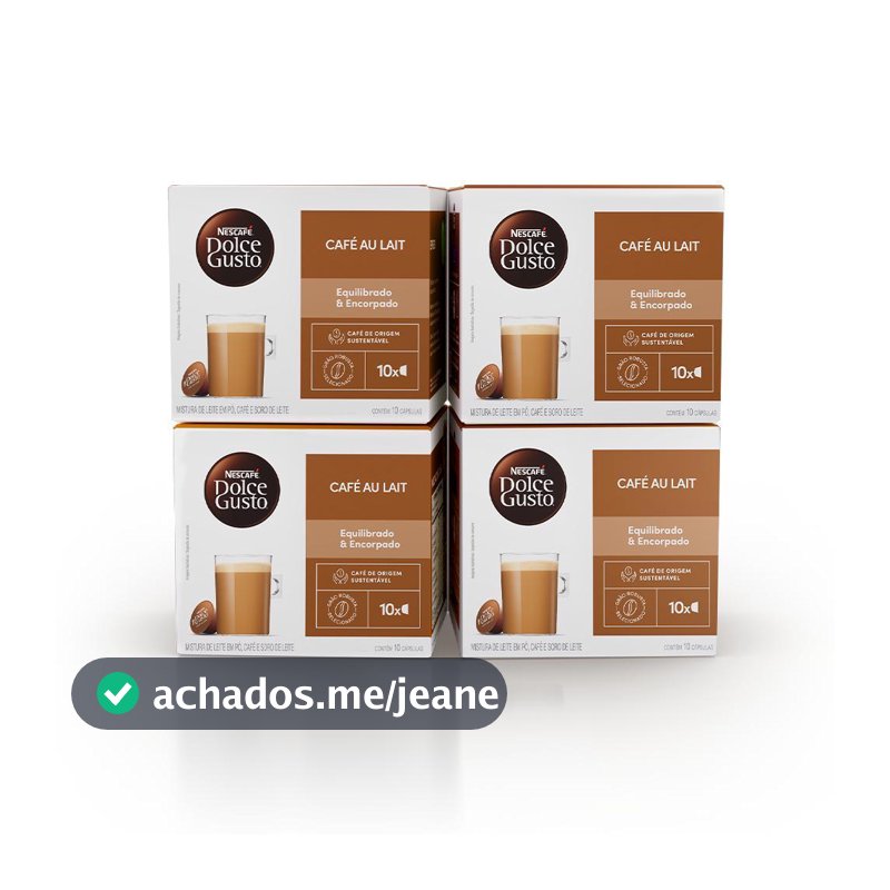 Kit 40 cápsulas Café Au Lait - Nescafé Dolce Gusto