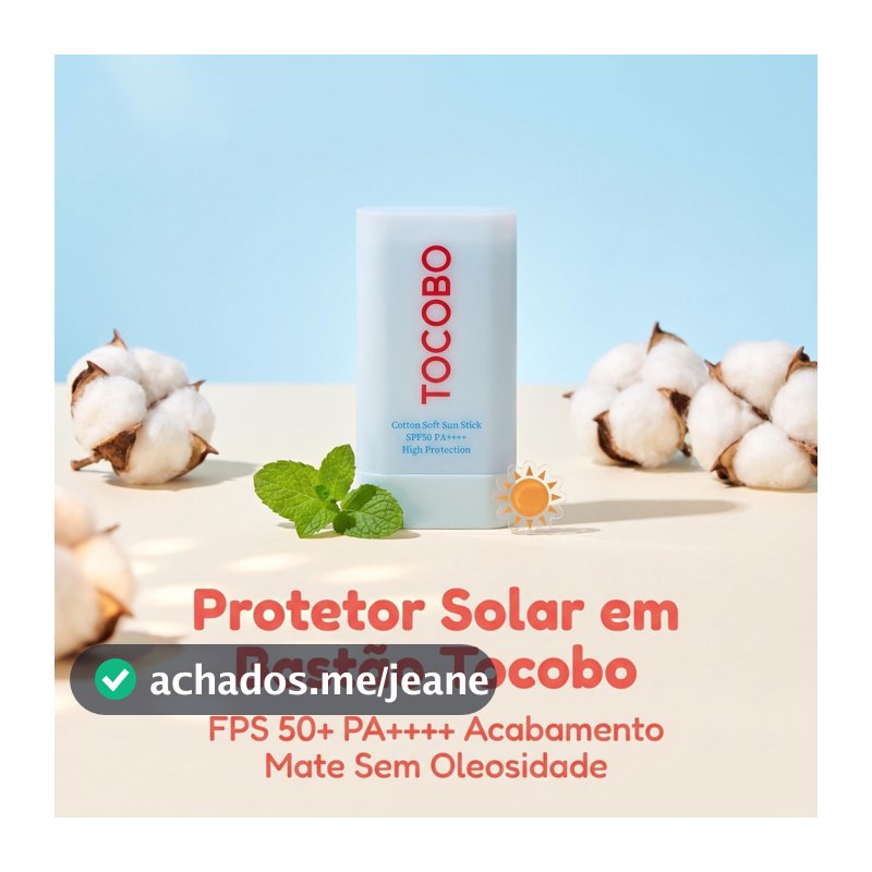 TOCOBO Bastão Solar Algodão Macio 19ml