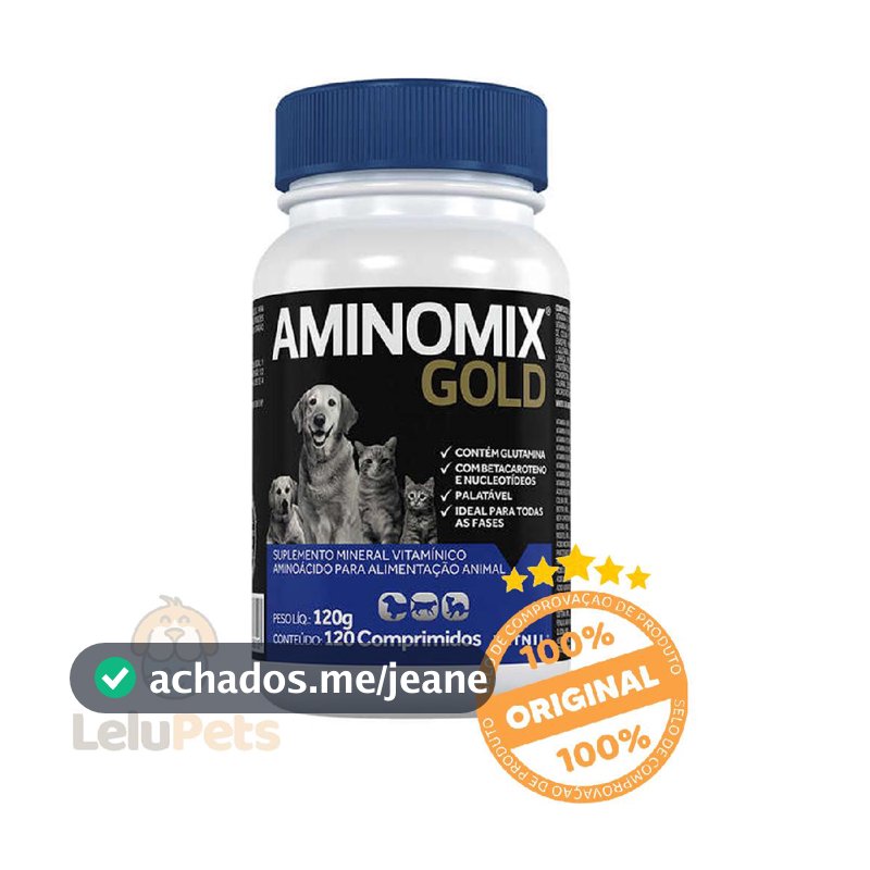 Aminomix Gold 120 Comprimidos - Vetnil