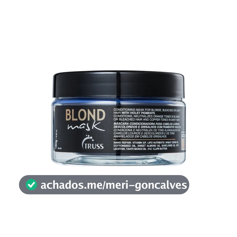 Truss Máscara Blond Matizadora 180g