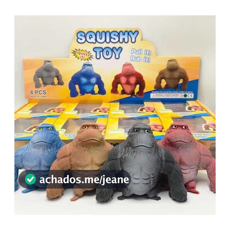 Brinquedo de descompressão pode ser beliscado, jogado e transformado no formato que você desejar.