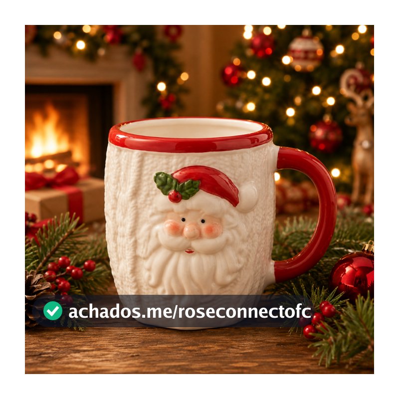 Caneca De Natal Cerâmica Decoração