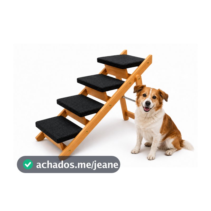 Escada e Rampa Estrutura Retrátil e Compacta Cachorro 50kg