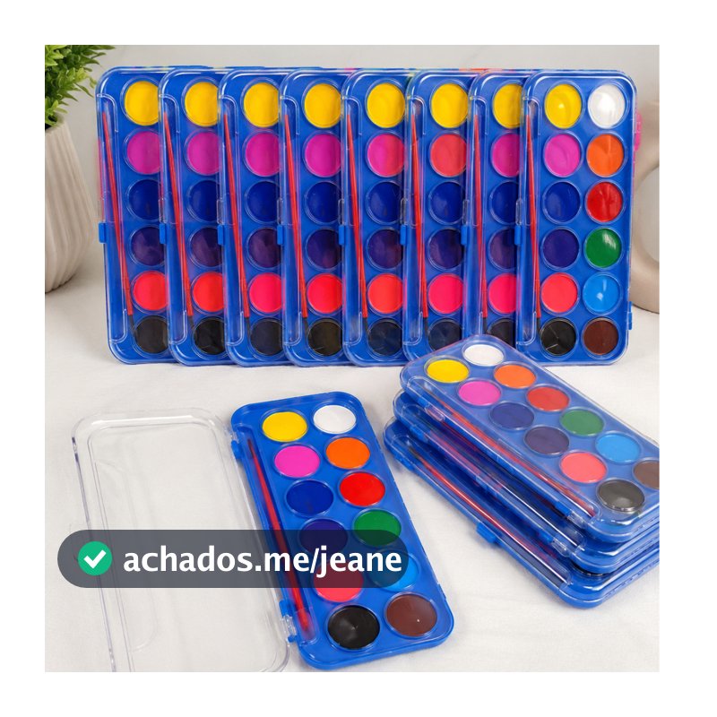 Kit Estojo de Pintura p Lembrancinha Infantil Colorir