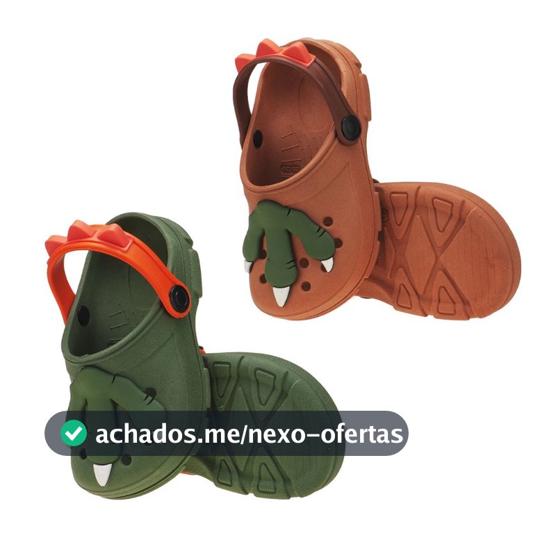 Sandália Menino Infantil Babuche Menino Garra Dino