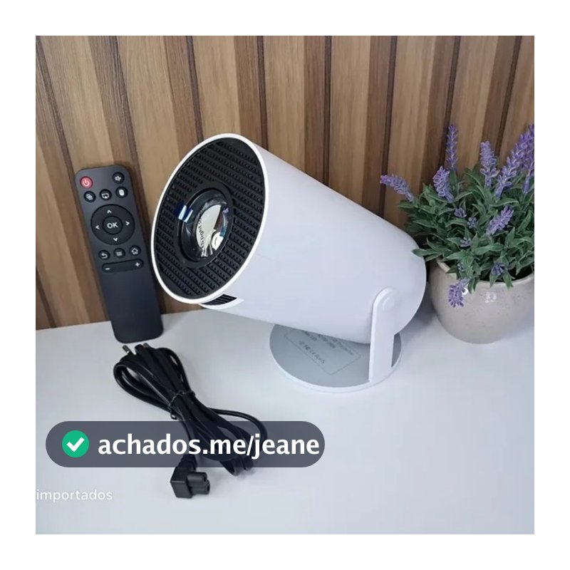 Mini Projetor HY300 Pro+ Smart Android Tela Grande 4K