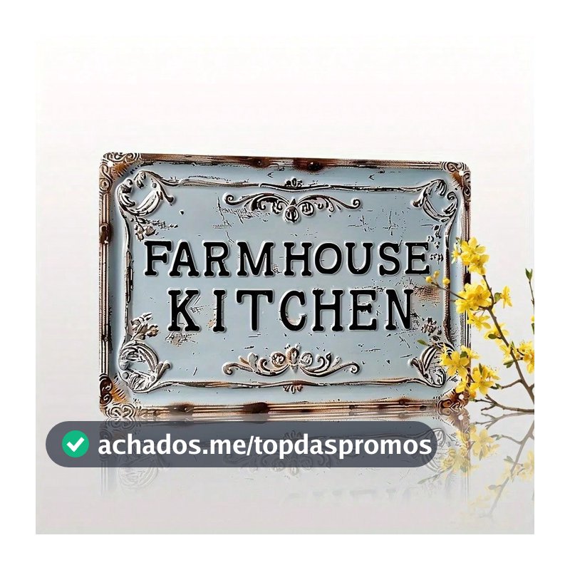 CIFbuy Vintage Farmhouse Metal Sign Decoração De Parede Rústica Para Cozinha E Jardim Ao Ar Livre